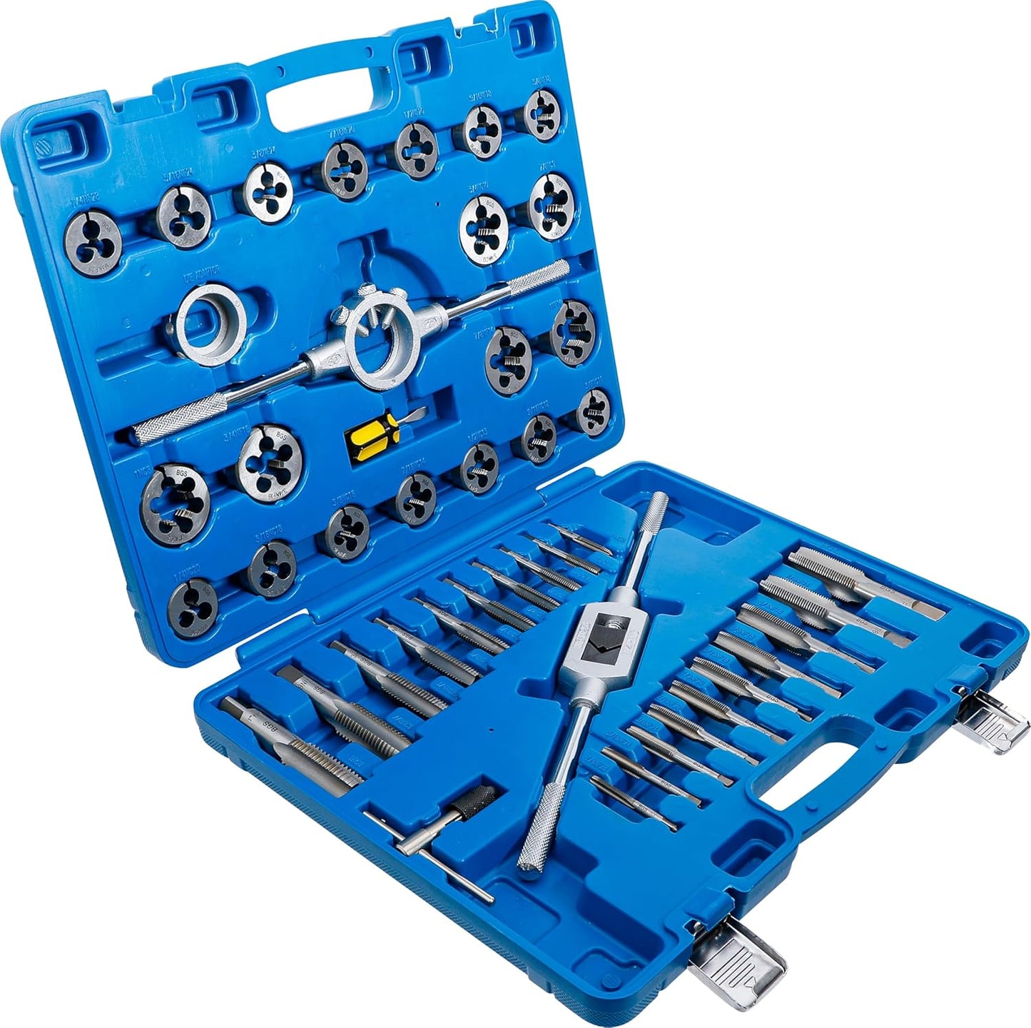 Gewindeschneid-Satz, 45-tlg. | Zoll, 1/4" - 1"