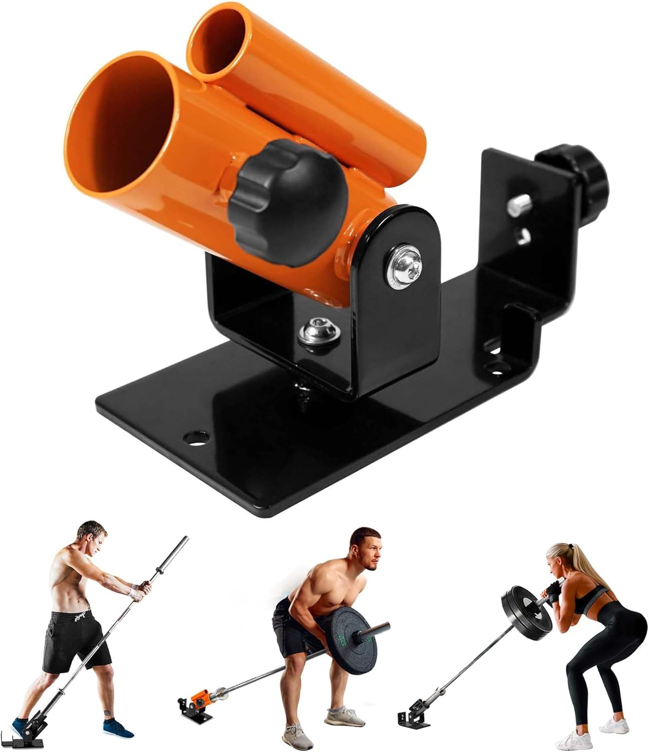 T-Bar Row Plattform 360° schwenkbar für Heimtraining, B. Orange