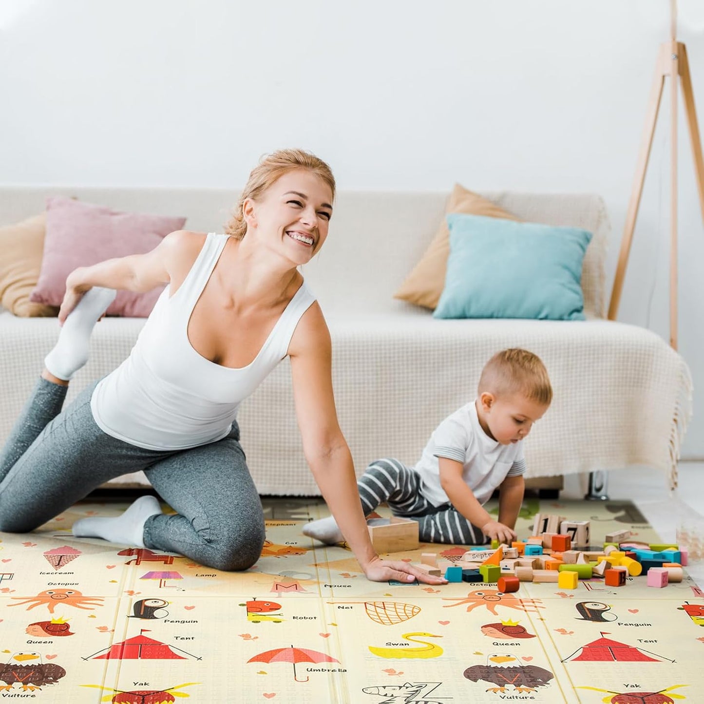 Faltbare Baby-Spielmatte, A - 150 x 180 cm