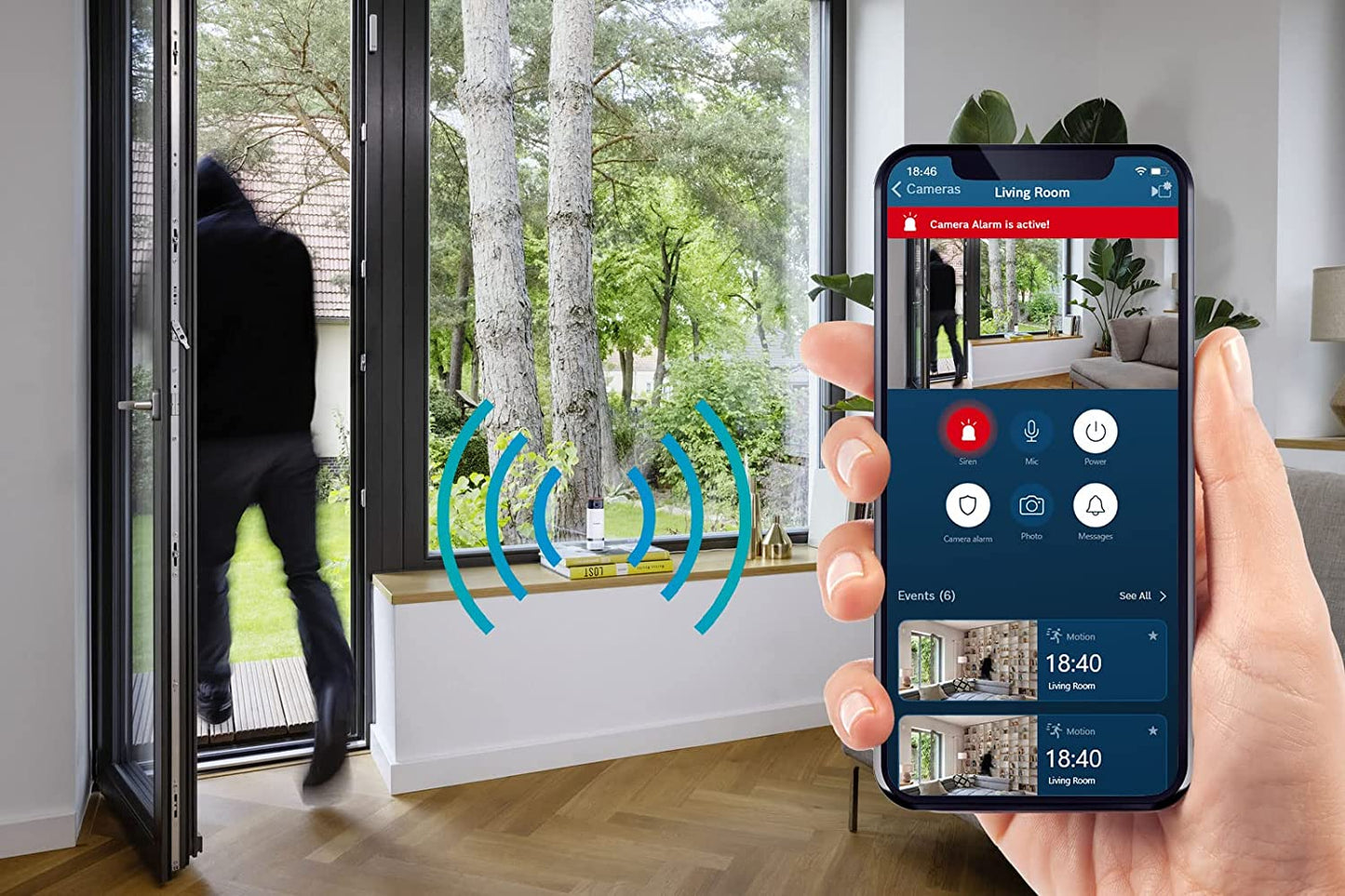 Smart Home Eyes Innenkamera II, Netzwerkkamera, Innenkamera II Weiss