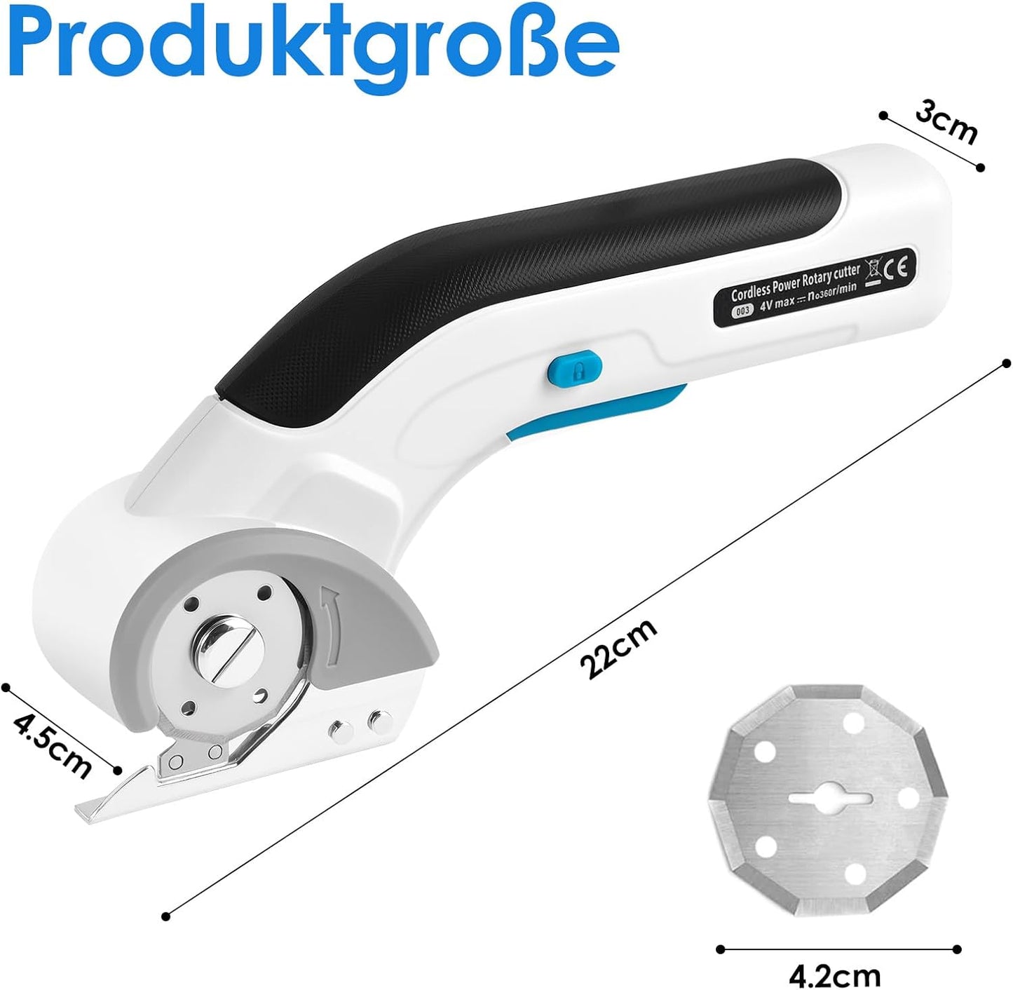 Elektrischer Kartonschneider mit Akku