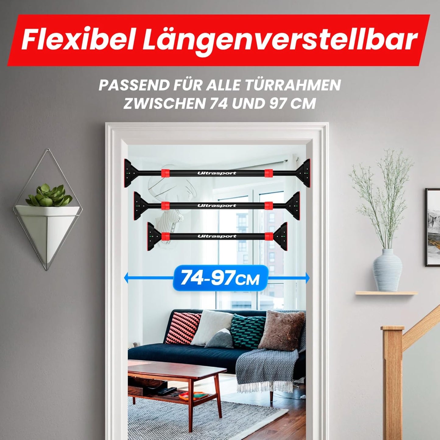 Verstellbare Klimmzugstange Bar Force 300 Pro, Klimmzugstange Bar Force 300 Pro (Schwarz)