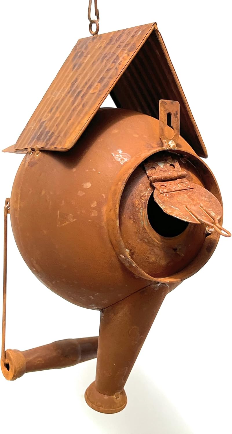 Vogelhaus zum Aufhängen aus Metall
