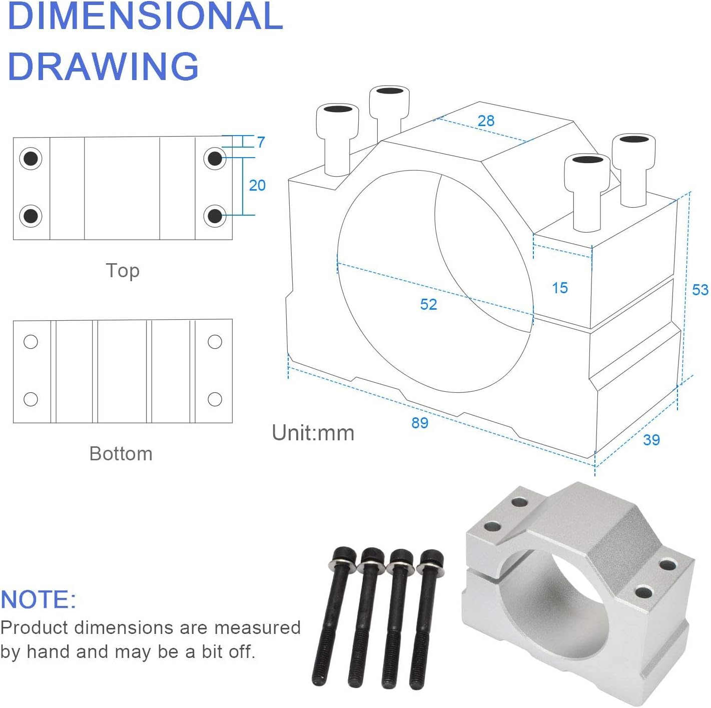 CNC Spindelmotor Set, 500W ER11 Kit