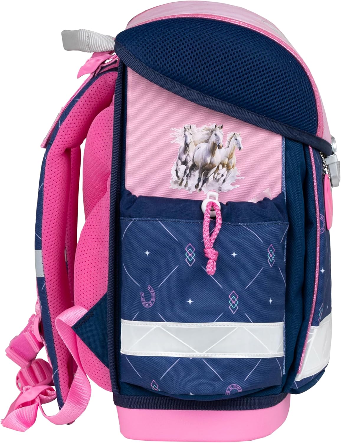 Classy Schulrucksack-Set, Amazing Horses