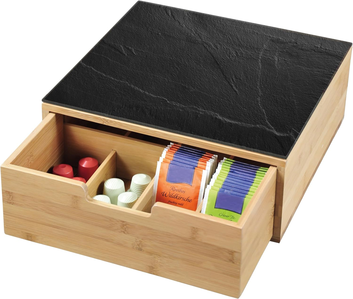 Box mit Schublade für Kaffee/Tee
