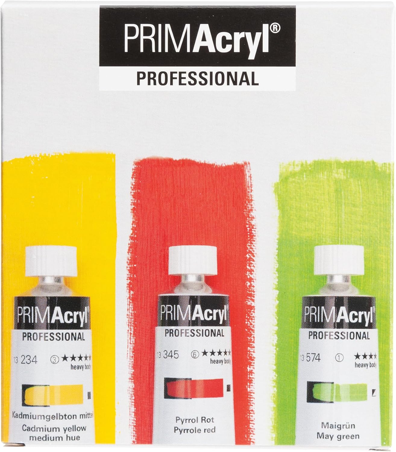 PRIMAcryl Acrylfarben-Set, 3 x 35 ml Mehrfarbig
