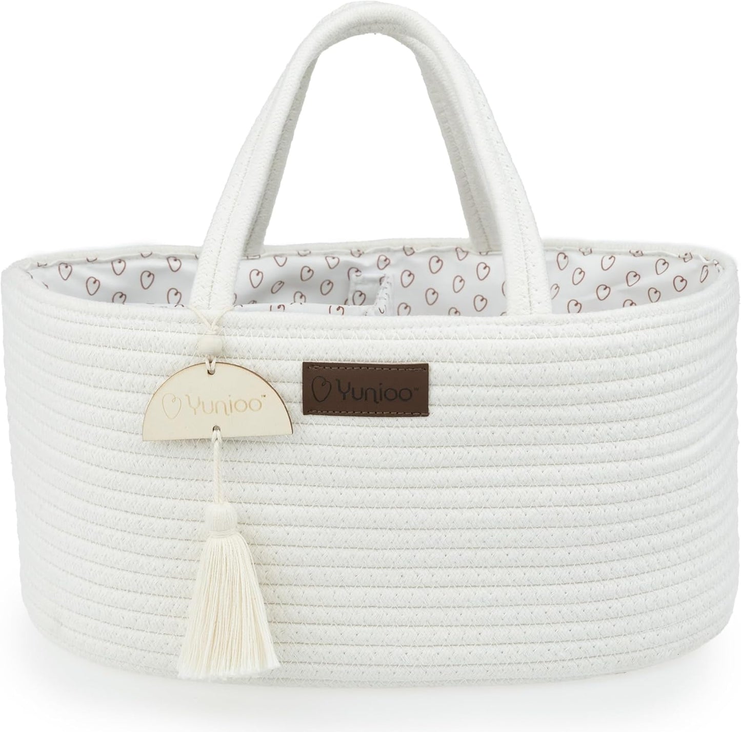 Wickeltasche mit Trennfächern, Weiss