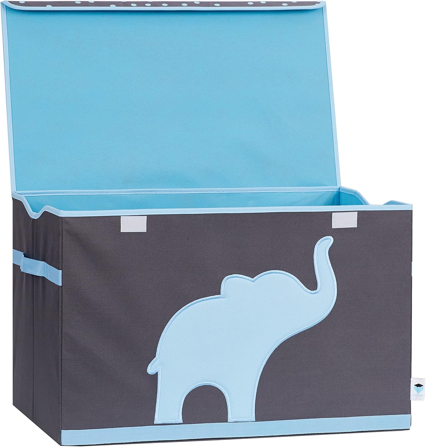 Spielzeug-Aufbewahrungstruhe, Elefant - Grau/ Hellblau