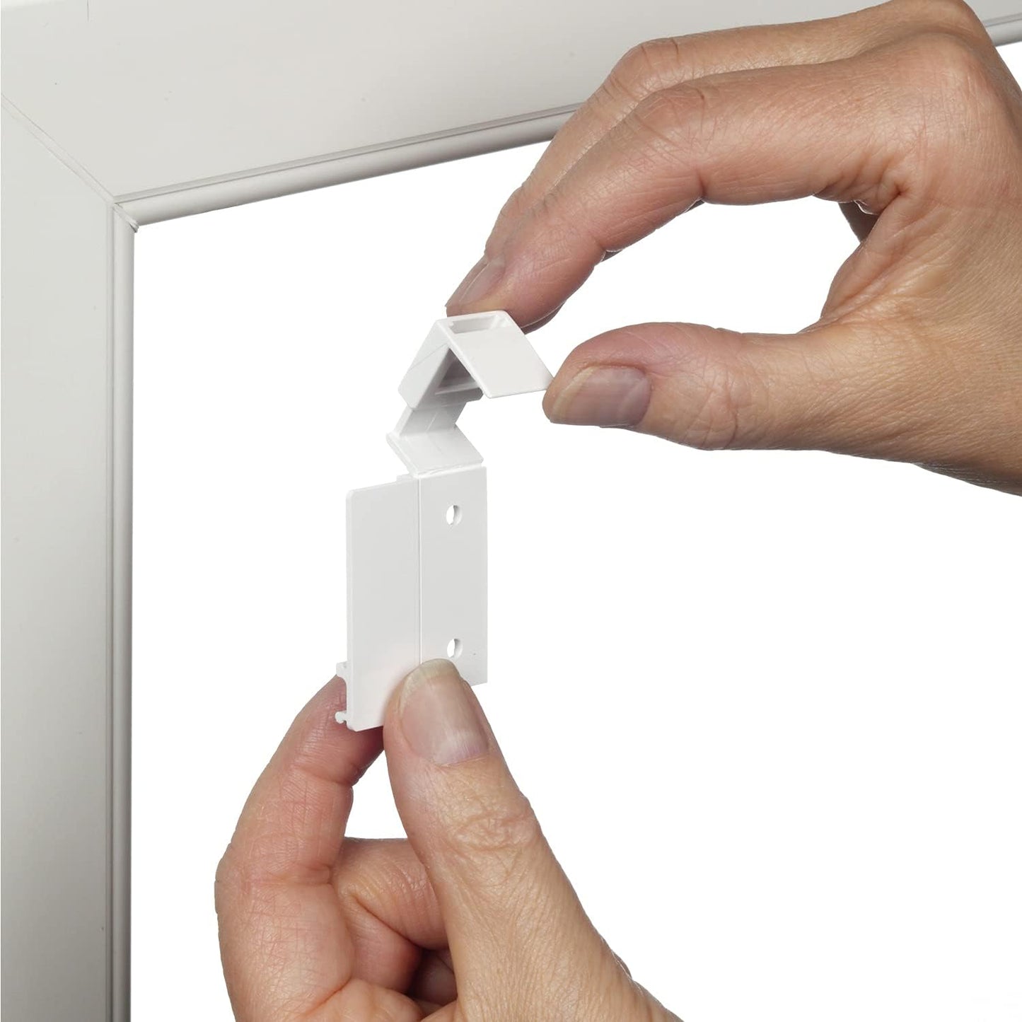 EASYFIX Rollo Dekor 100 Scandinavian, 80 x 180 Weiss/Natur