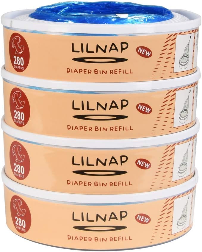 4er-Pack Nachfüllkassetten für Windeleimer, 4 stück (1er Pack)