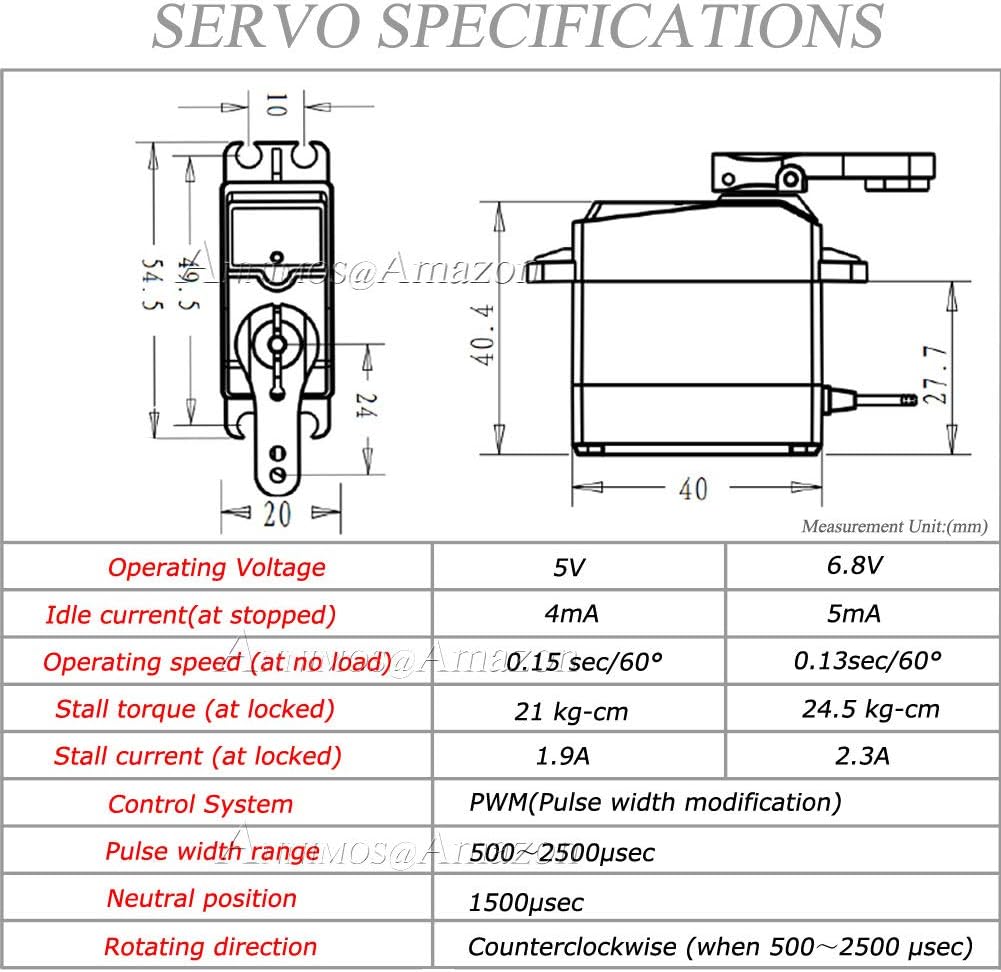 Servo Vollmetallgetriebe DS3225MG