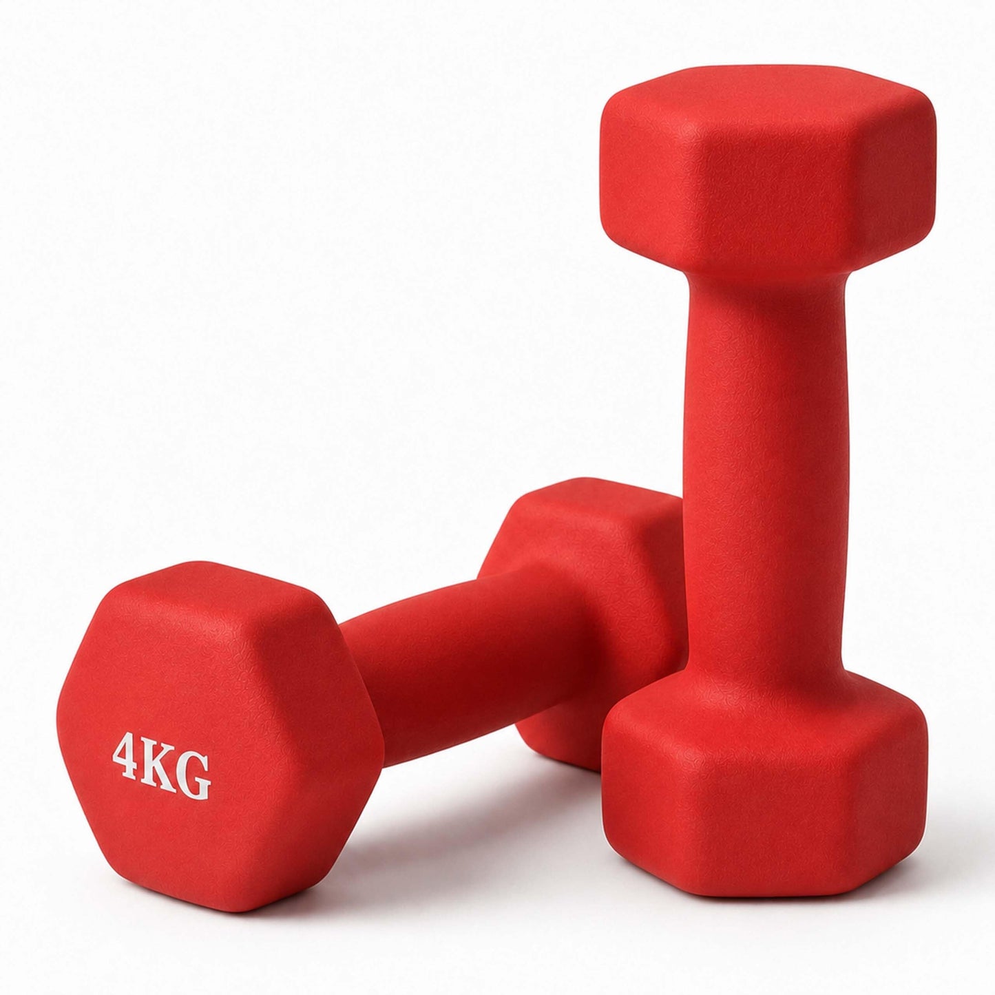 Gusseisen Hantel-Set (2 Stück, rutschfest), 4kg