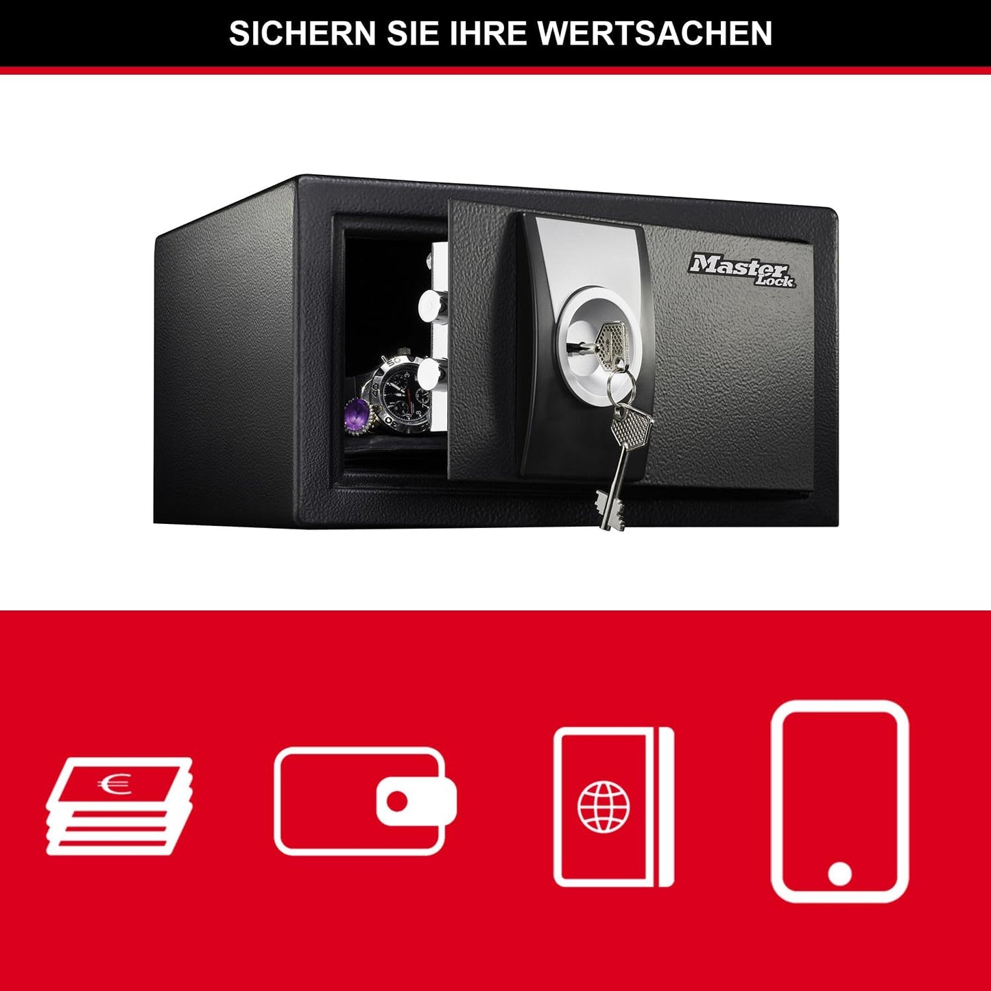 Sicherheitssafe X031ML, Schlüsselschloss 9 L