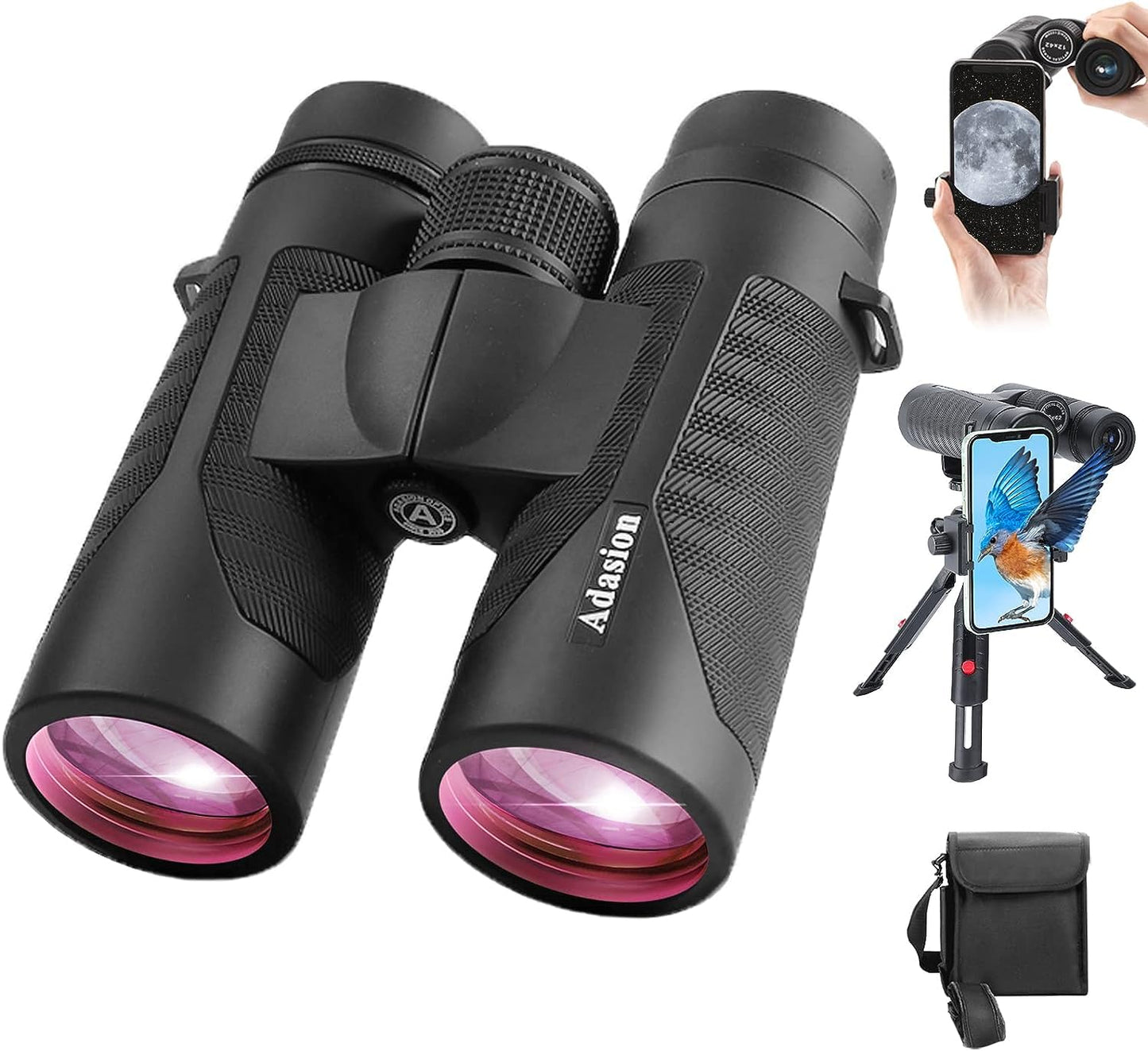 Fernglas 12x42 mit Handy Adapter und Stativ, Penis