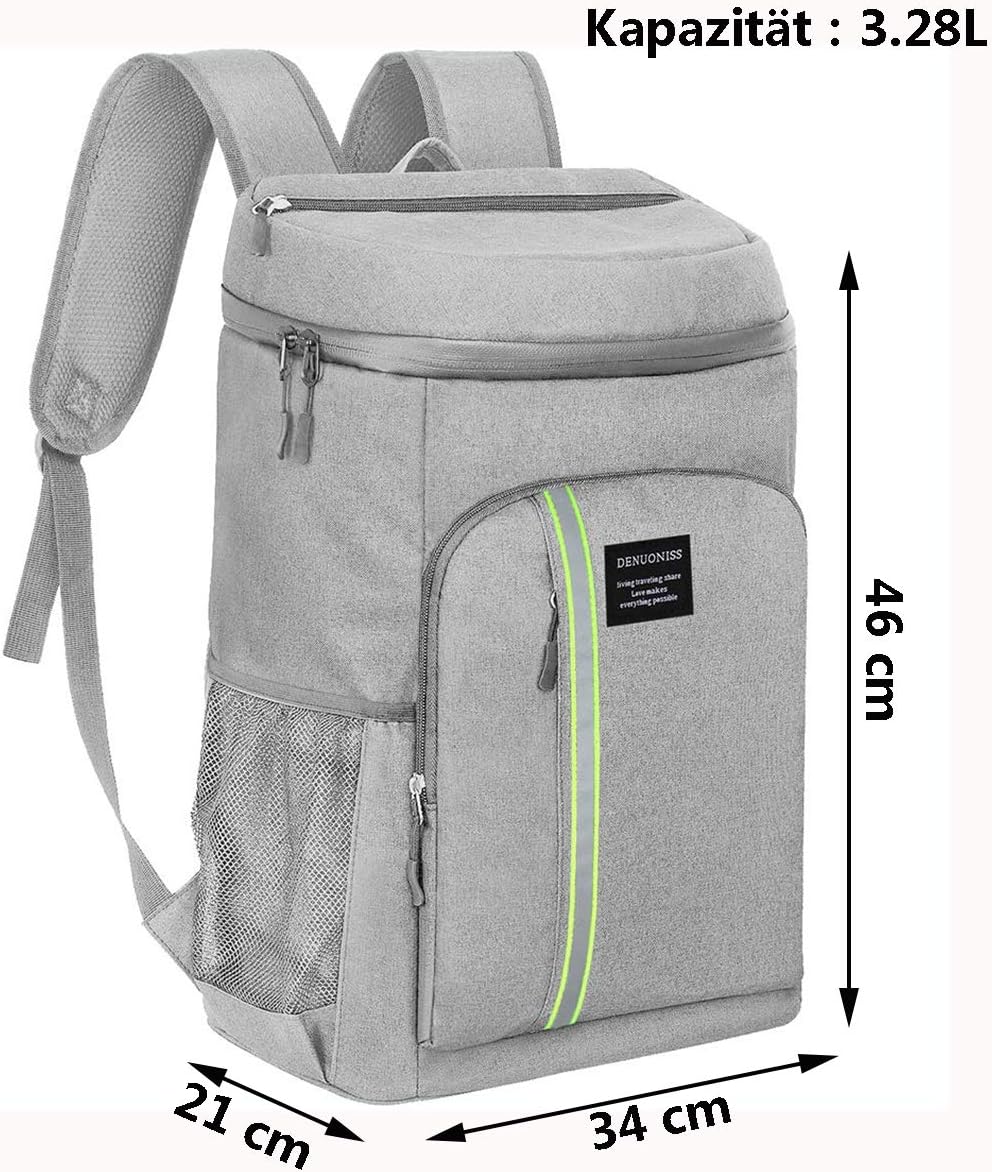 Wasserdichter Kühlrucksack für Outdoor-Aktivitäten, Grau