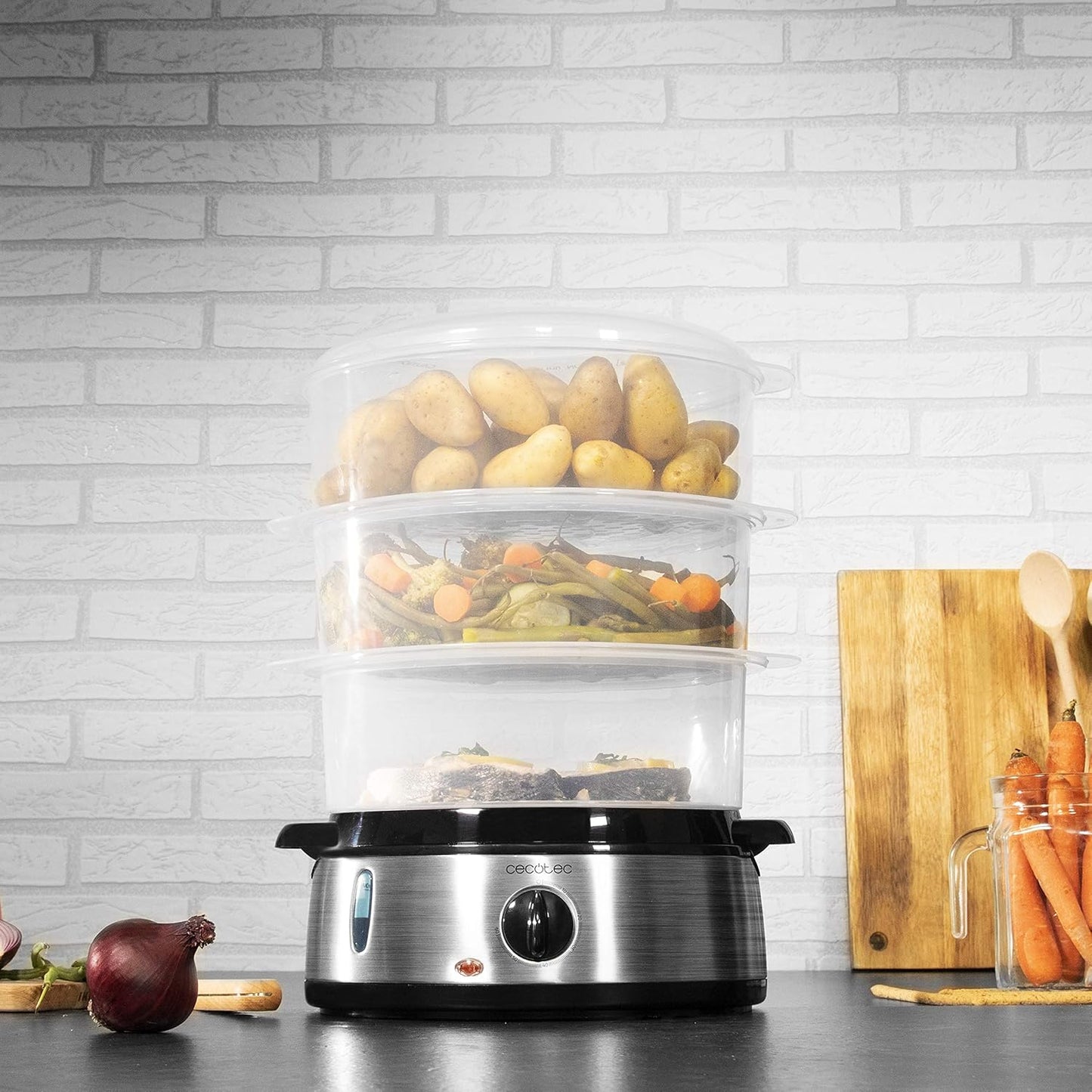 Elektrischer Dampfgarer Vapovita 3000 Inox, Elektrischer Dampfgarer