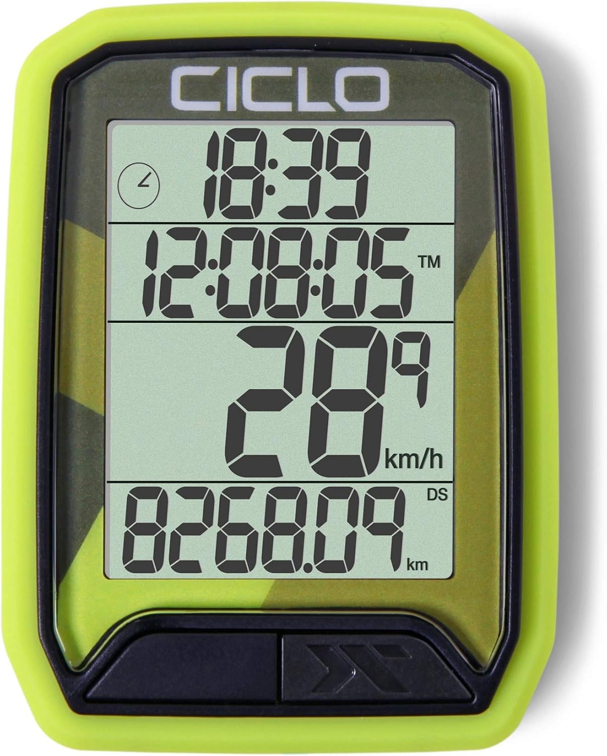 Drahtloser Velocomputer Protos 213, in grün