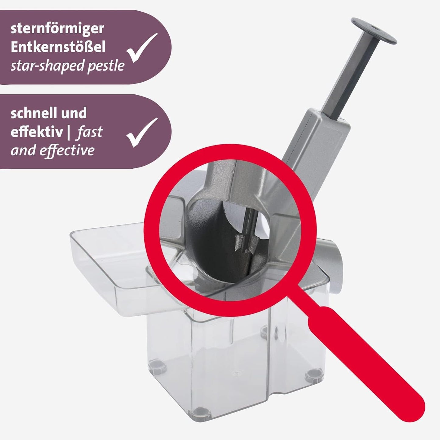 Kirschenentkerner mit grosser Kernkassette 40702260, Kirschomat Kirschomat