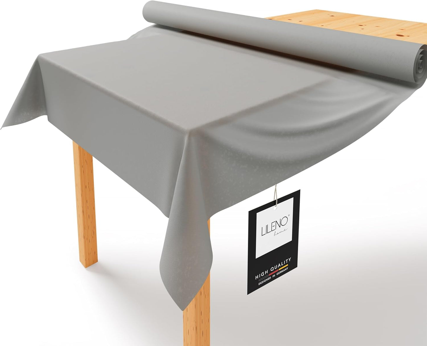Abwaschbare Tischdeckenrolle, 2500 x 110 cm (Rechteckig) Mittelgrau
