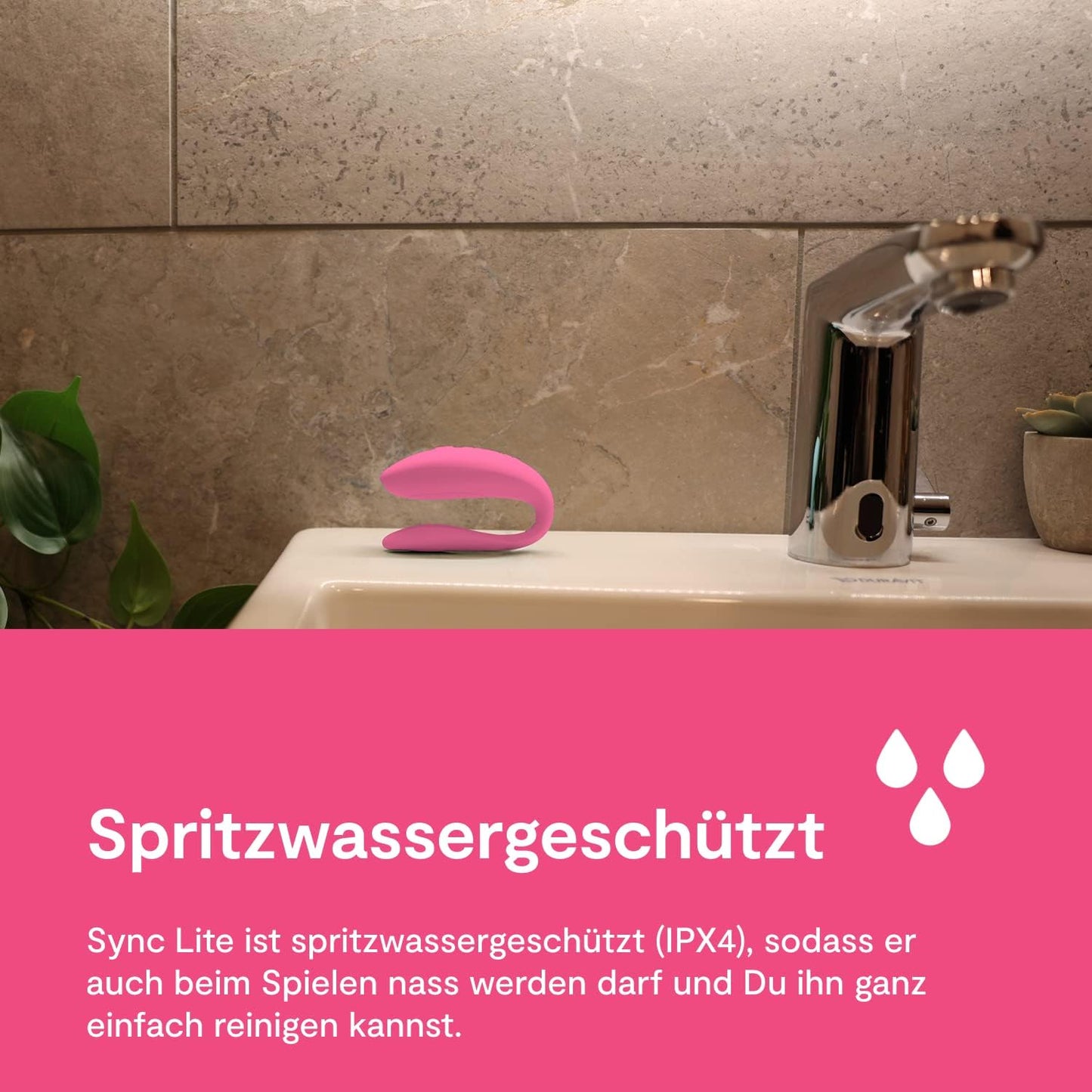 Sync Lite Paarvibrator, Rosa