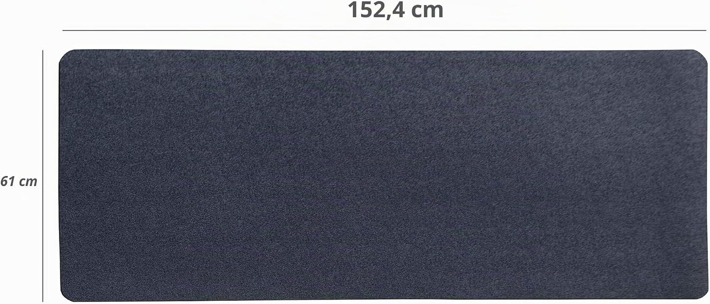 Trainingsgeräte-Bodenschutzmatte (61 x 152,4 cm), 152.4L x 61B x 0.3D cm