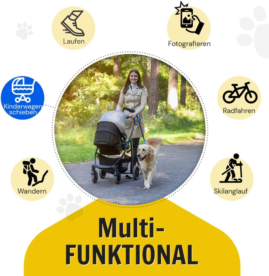 Joggingleine mit Bauchgurt für Hunde