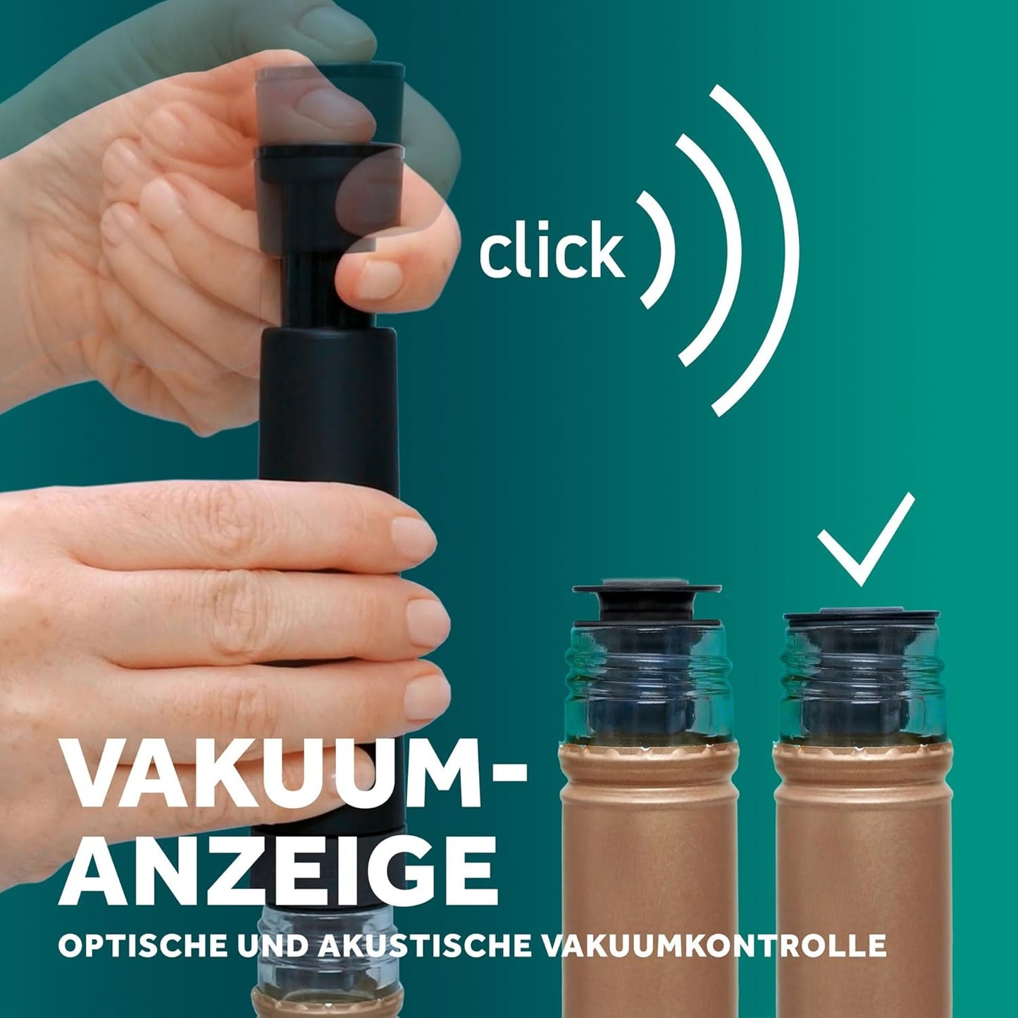 Wein Vaku- und Luftpumpe, Vakuum-set
