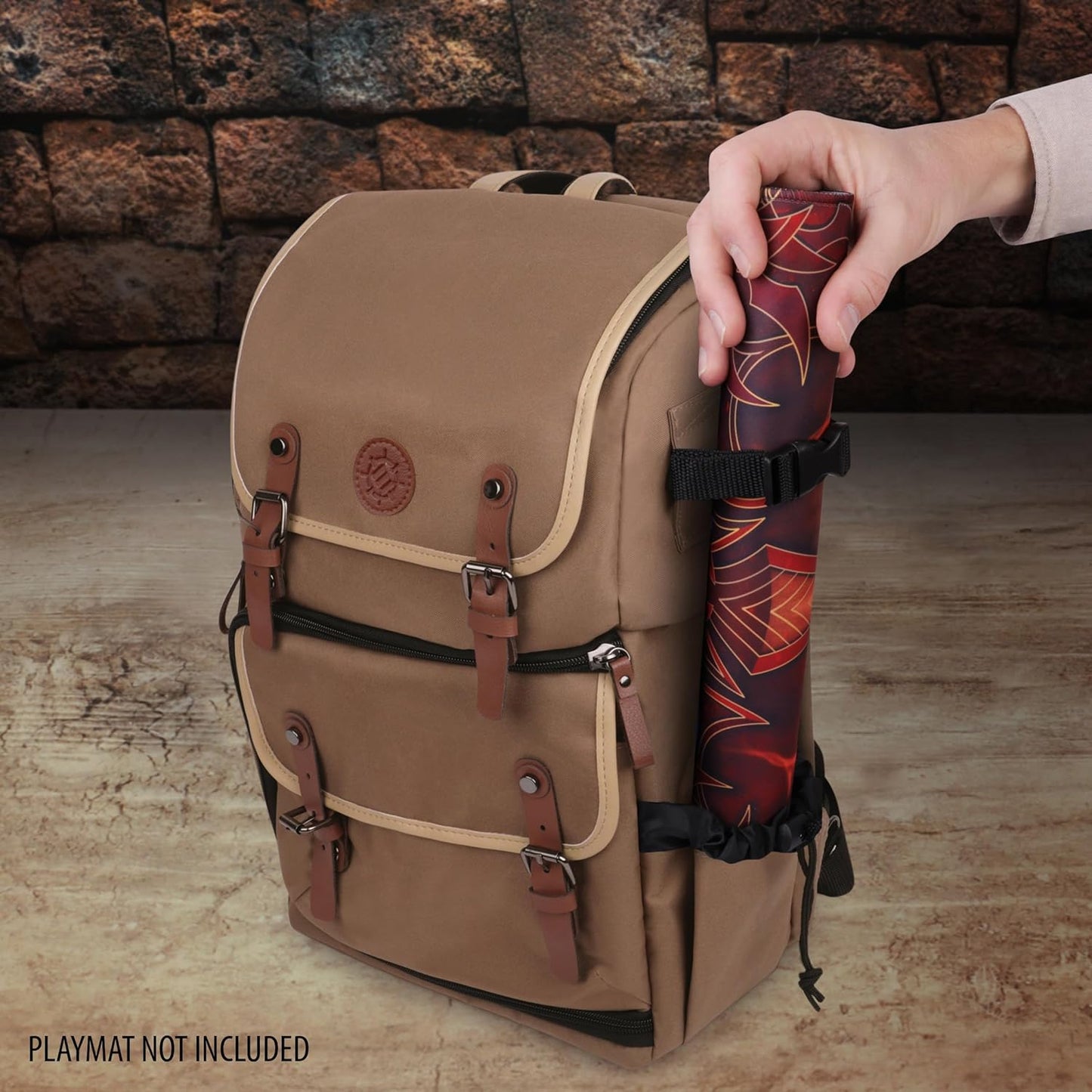 Sammelkarten-Aufbewahrungsbox-Rucksack, Einheitsgrösse Bräunen