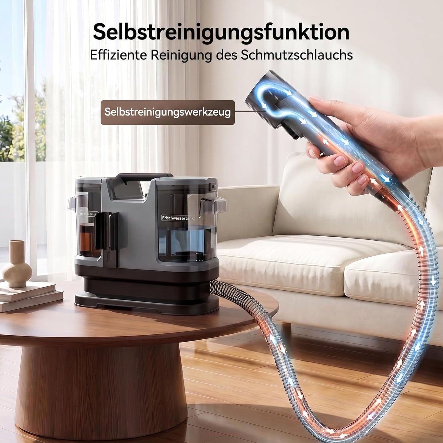 Nasssauger Polsterreiniger, Grau