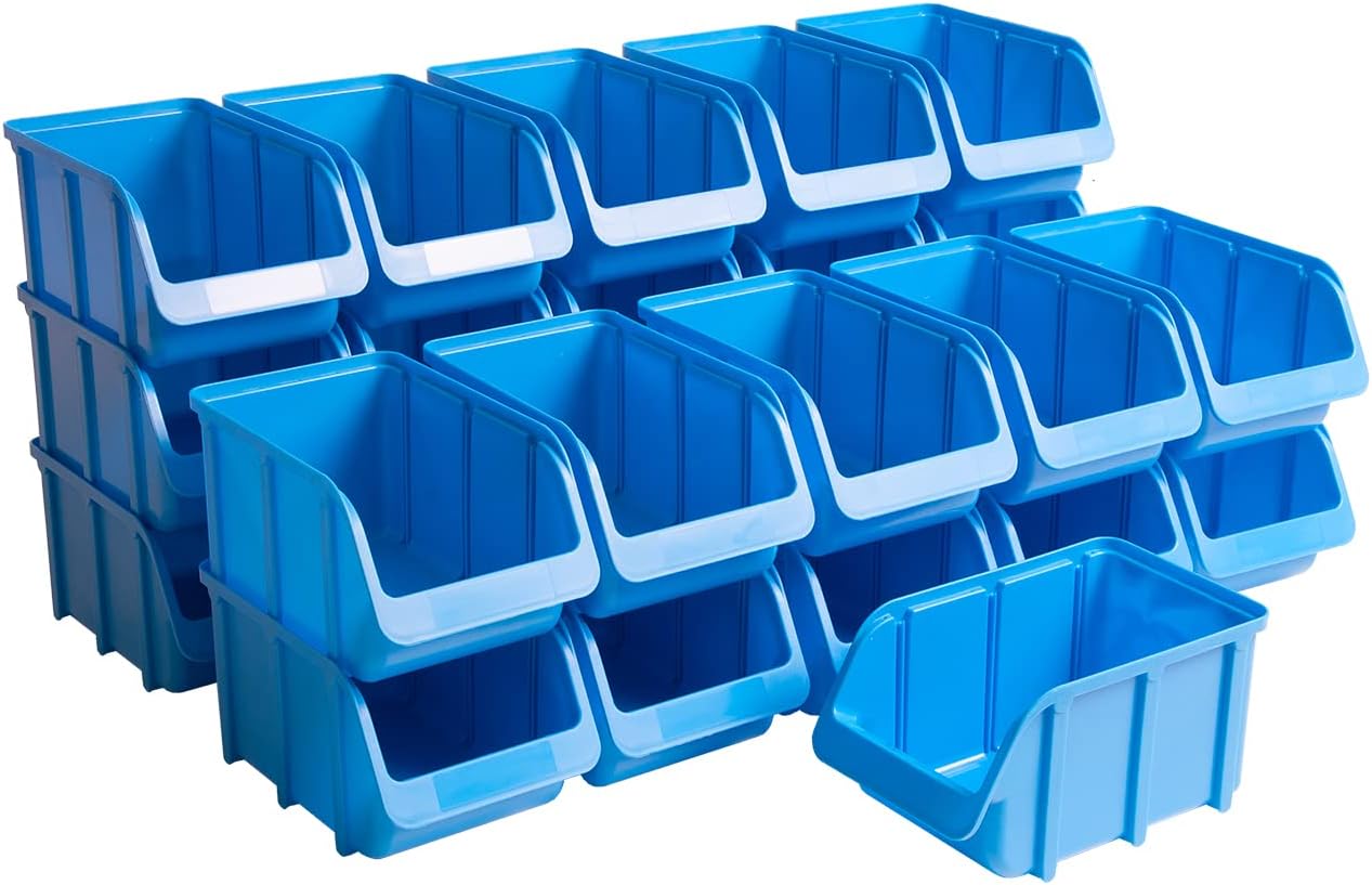 26er Set Lagerboxen, blau Grösse 3