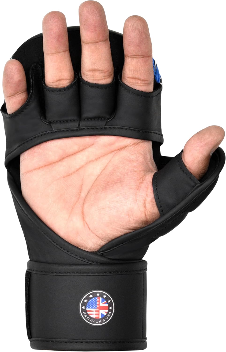 MMA Sparring & Training Handschuhe Maya Hide Leder, Black/Blue M
