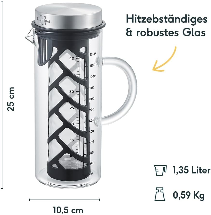 Kaffeebereiter mit Filtereinsatz, 1.2 Litres