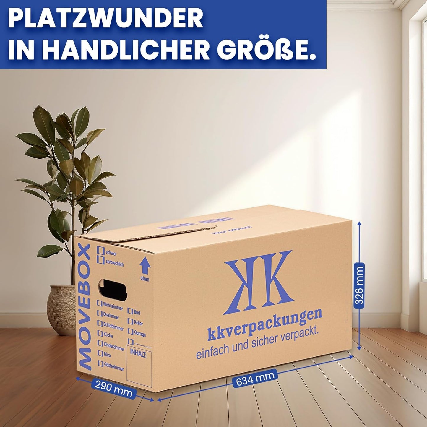 50-teiliges Umzugskartons Set Movebox, 50