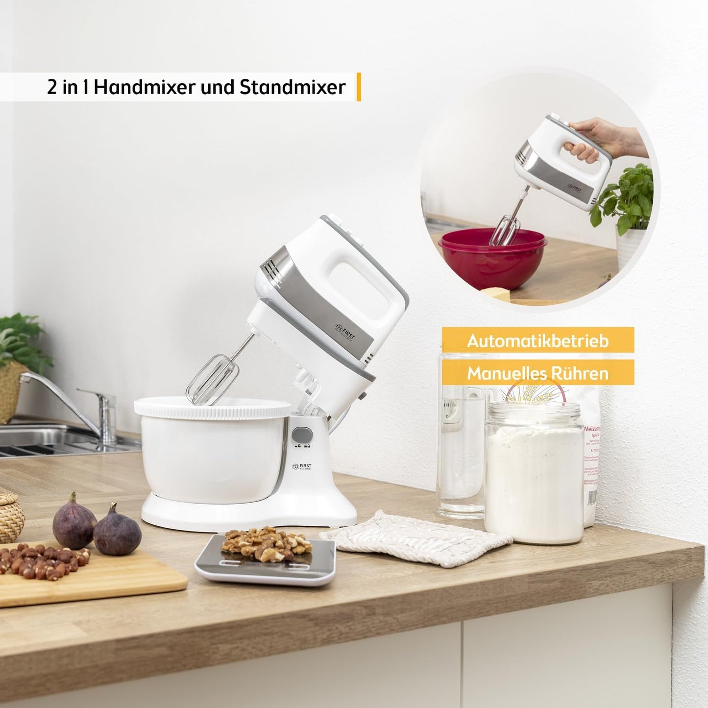 Hand- und Standmixer mit 5 Geschwindigkeiten