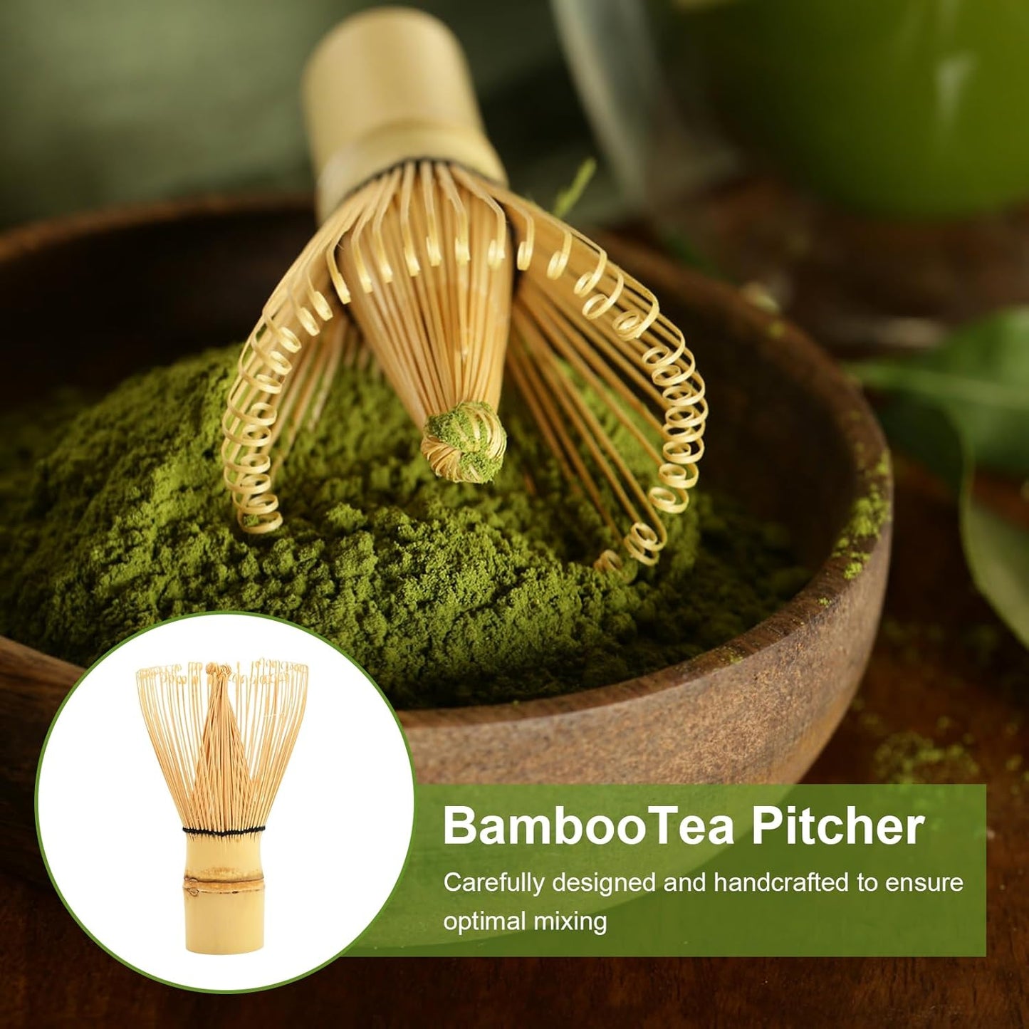Japanisches Matcha Tee Set, Hellgrün