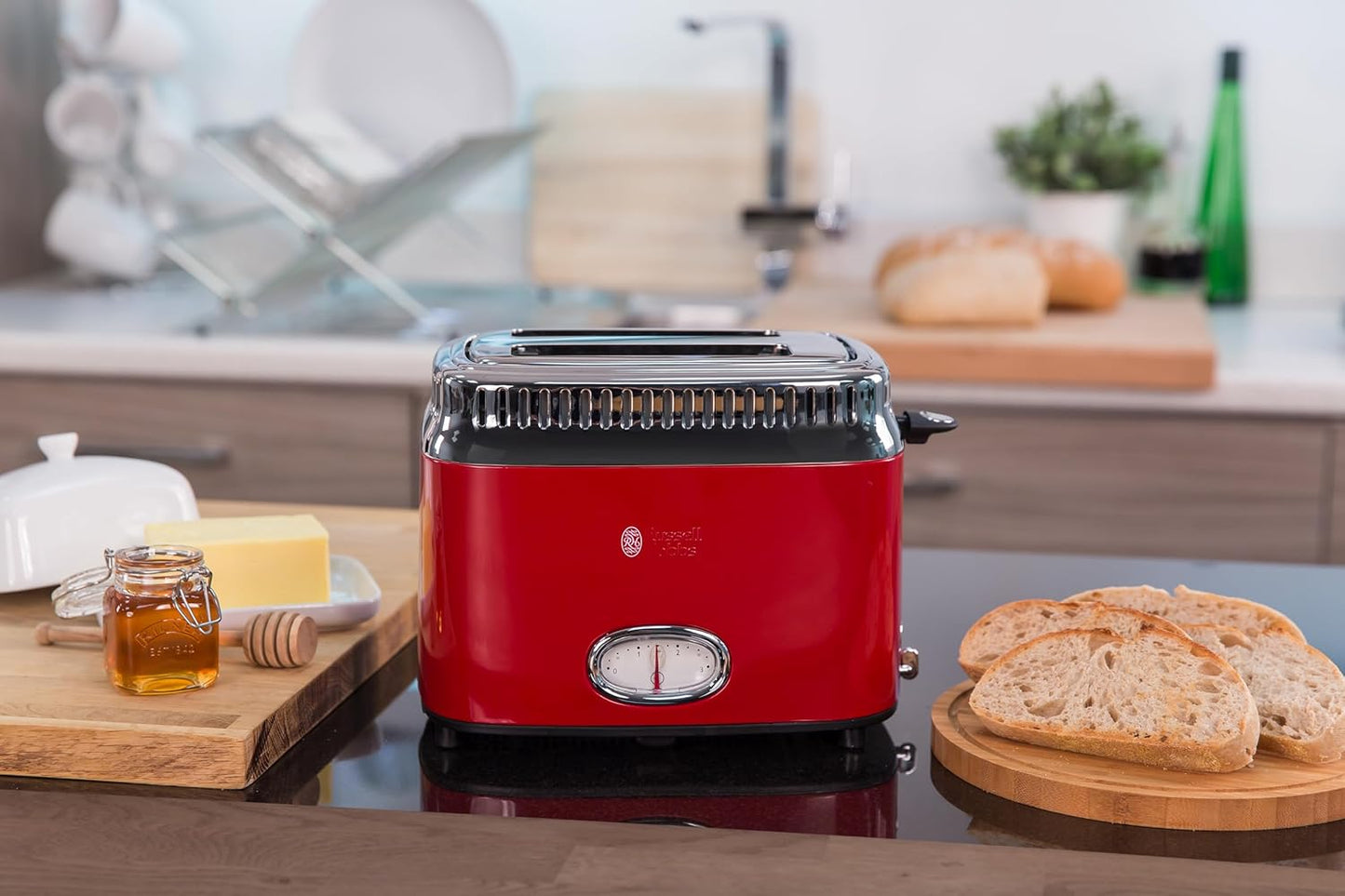 Retro Toaster, Rot 1,7l
