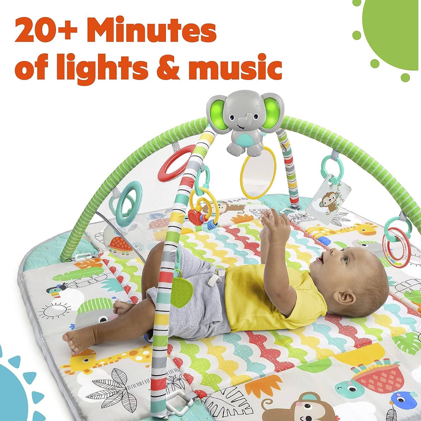 Erlebnisdecke & Bällebad 5in1 mit Musik und Licht, Grau