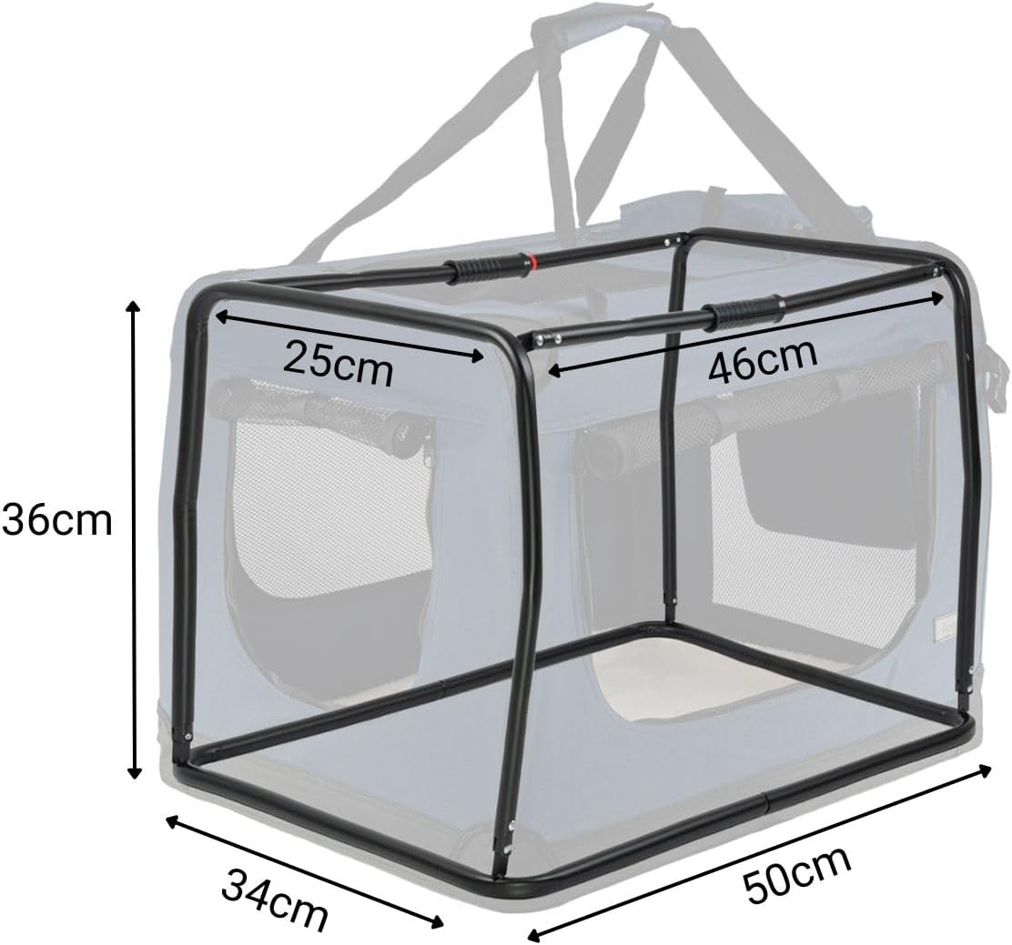 Hundetransportbox, Dunkelblau, 1 - XS: 50x34x36 cm