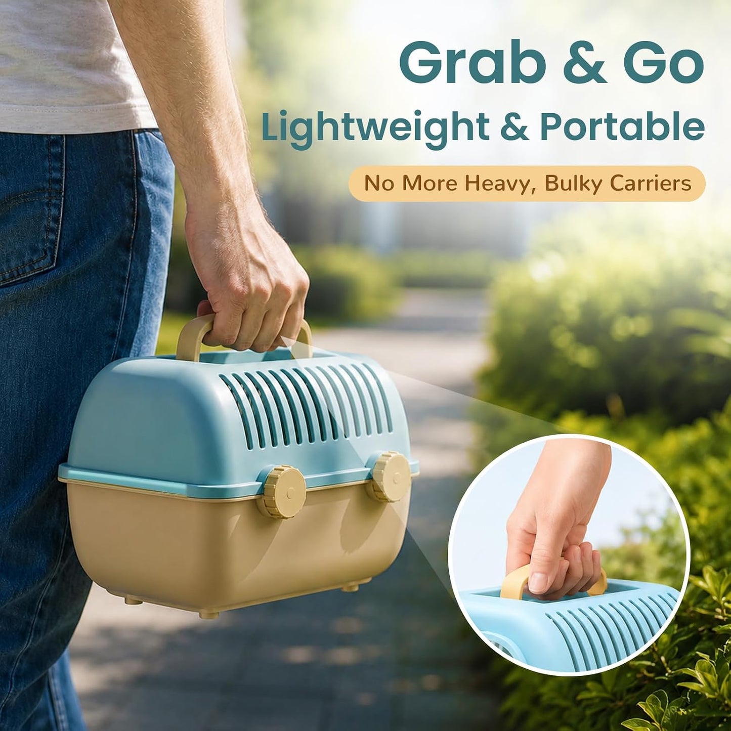 Tragbare Hamster-Transportbox mit Wasserflasche