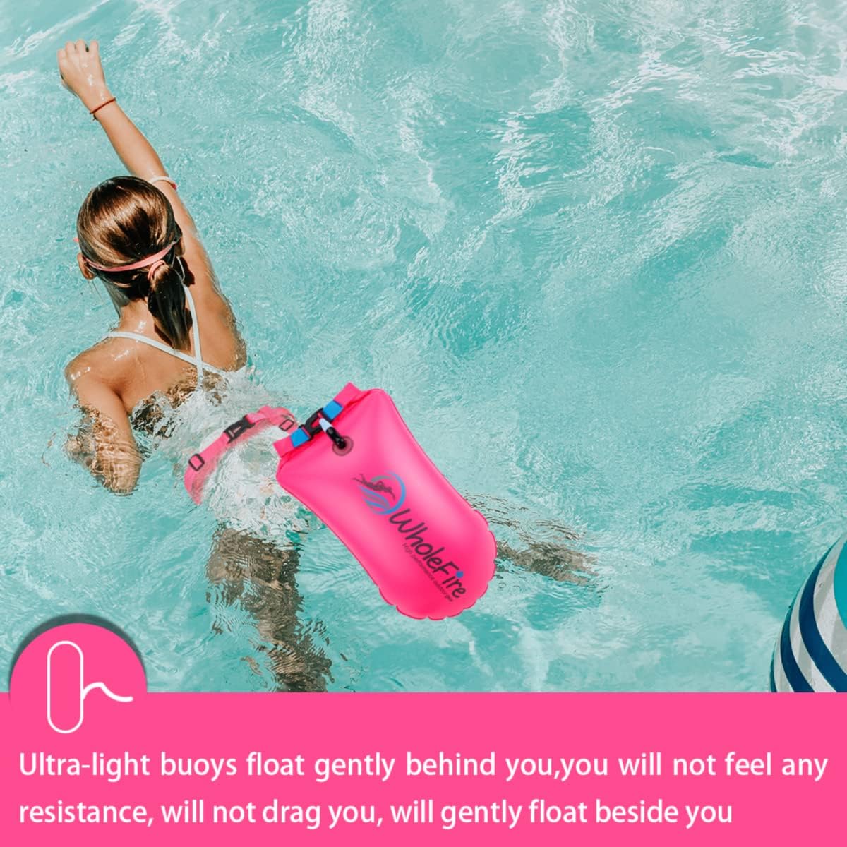 Aufblasbare Schwimmboje, Rosa