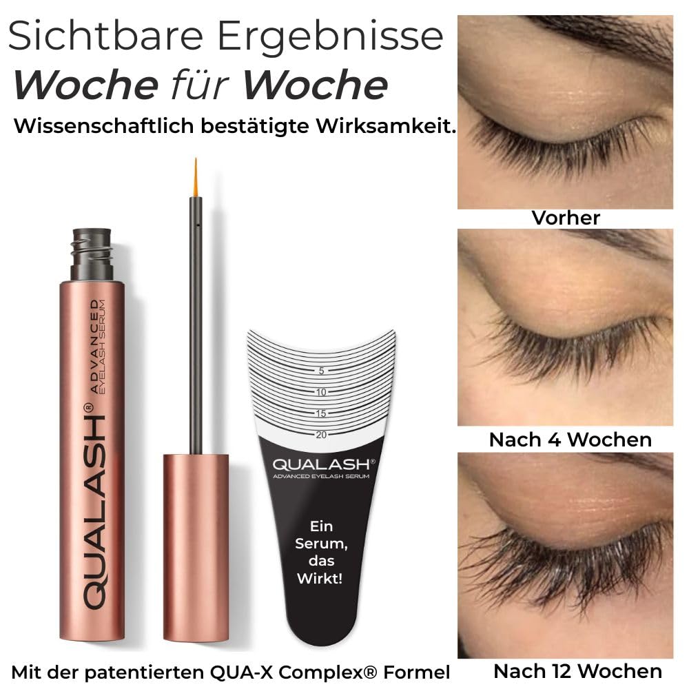 Wimpernserum für schnelles Wimpernwachstum, Wimpernserum mit QUA-X Peptide Complex