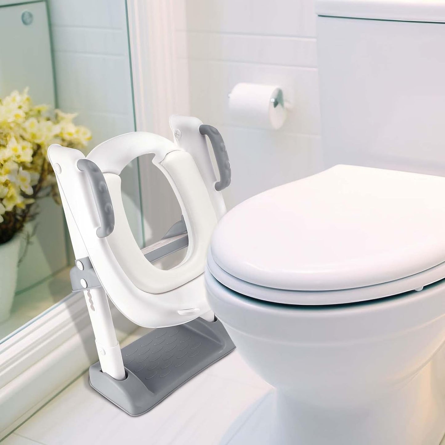 Kinder-Toilettentrainer mit Treppe