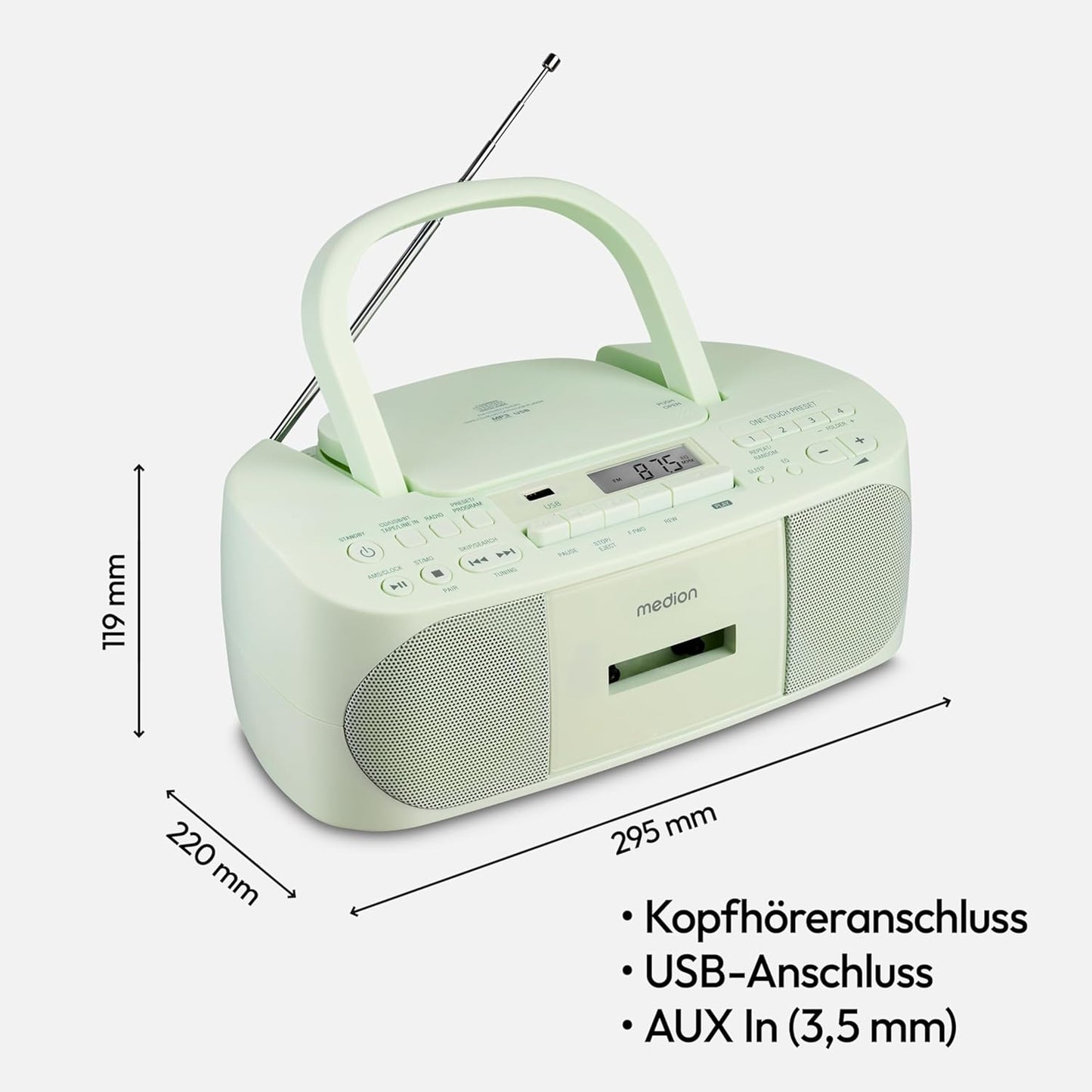 CD-Player, grün