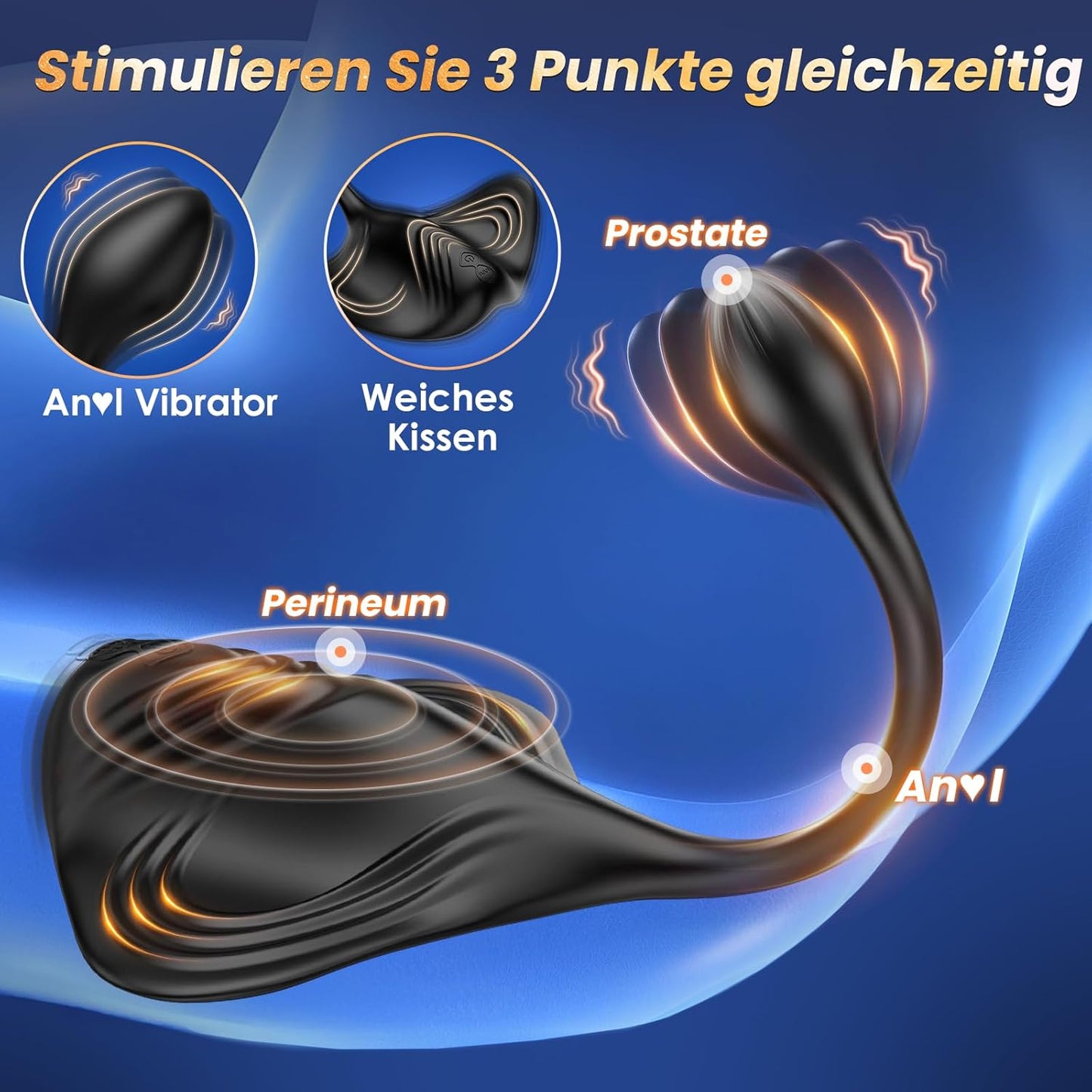 Analvibrator-Prostata-Set mit App-Steuerung & Doppelmotoren
