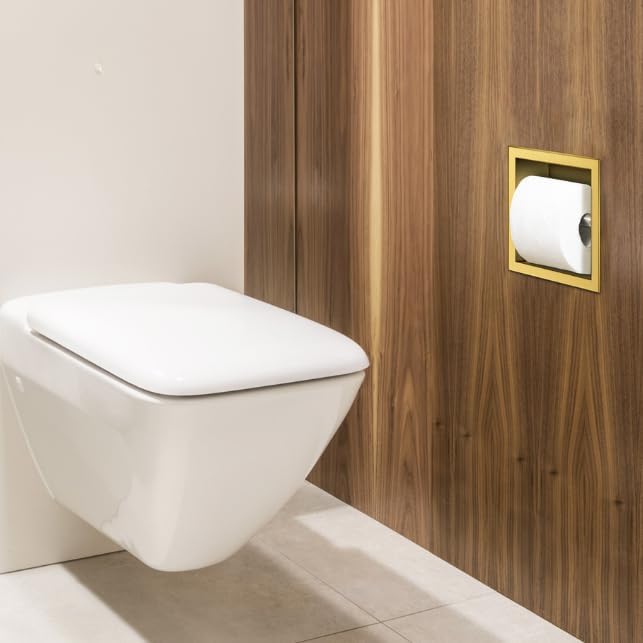 Toilettenpapierhalterung, 17,3x17,3x8,6 cm Gold