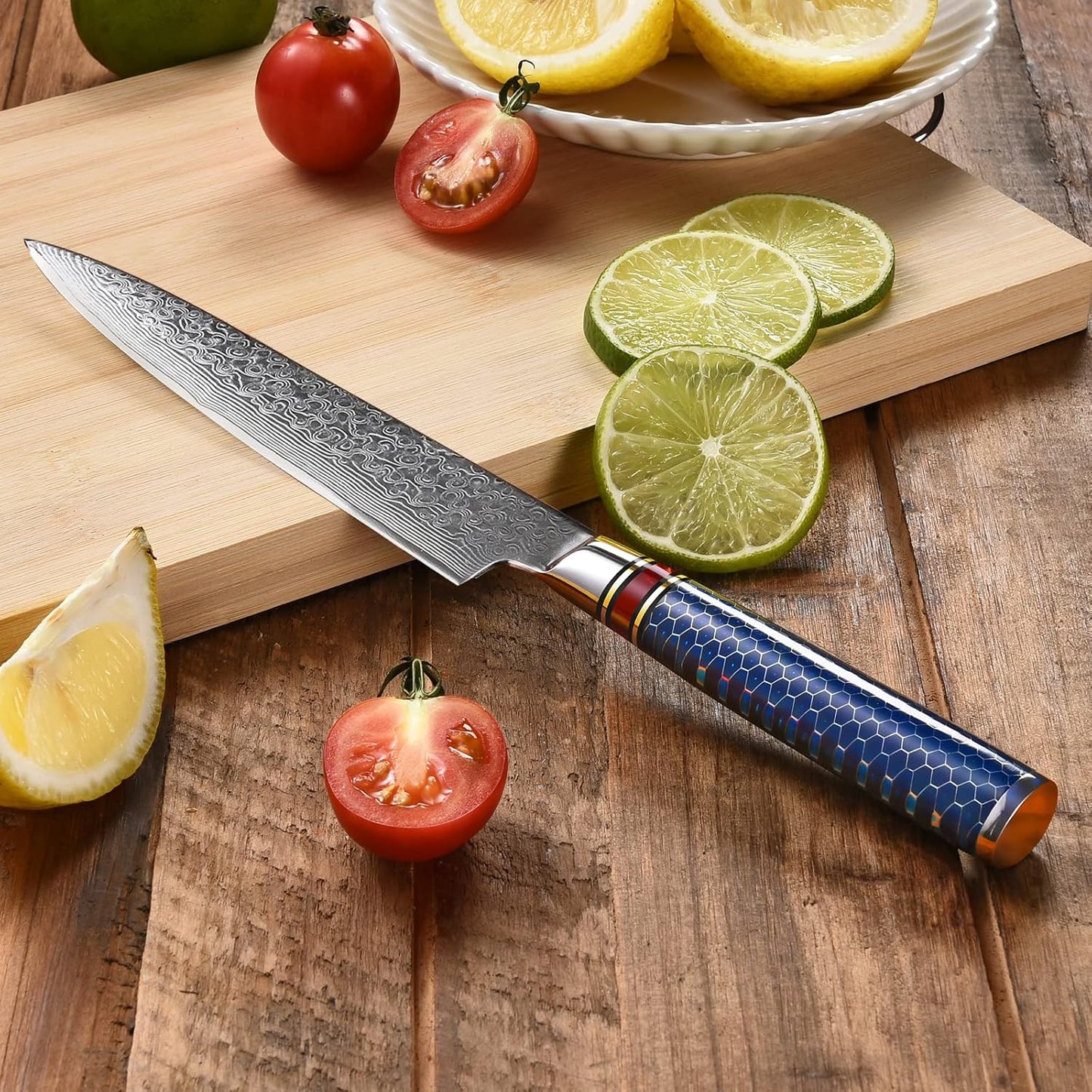 Damast Küchenmesser 15,24 cm Chefmesser, 6 inch