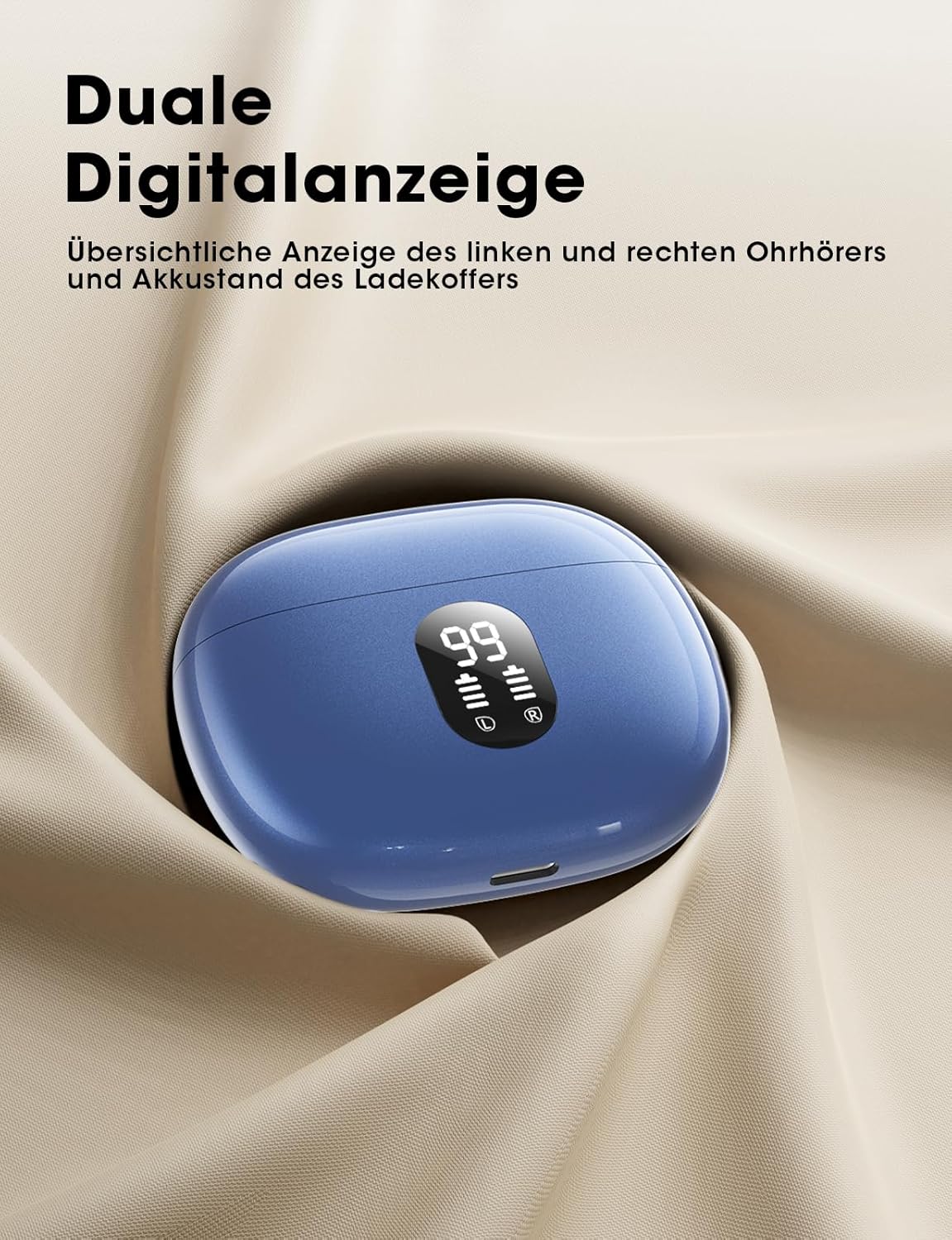 Kabellose In-Ear Kopfhörer, 2026 Ver Blau