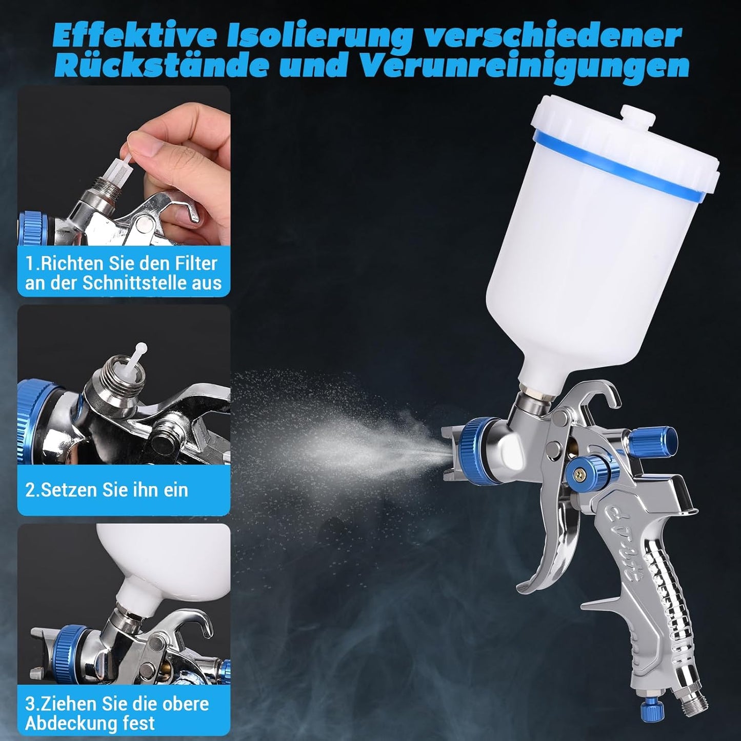 HVLP Lackierpistole Set