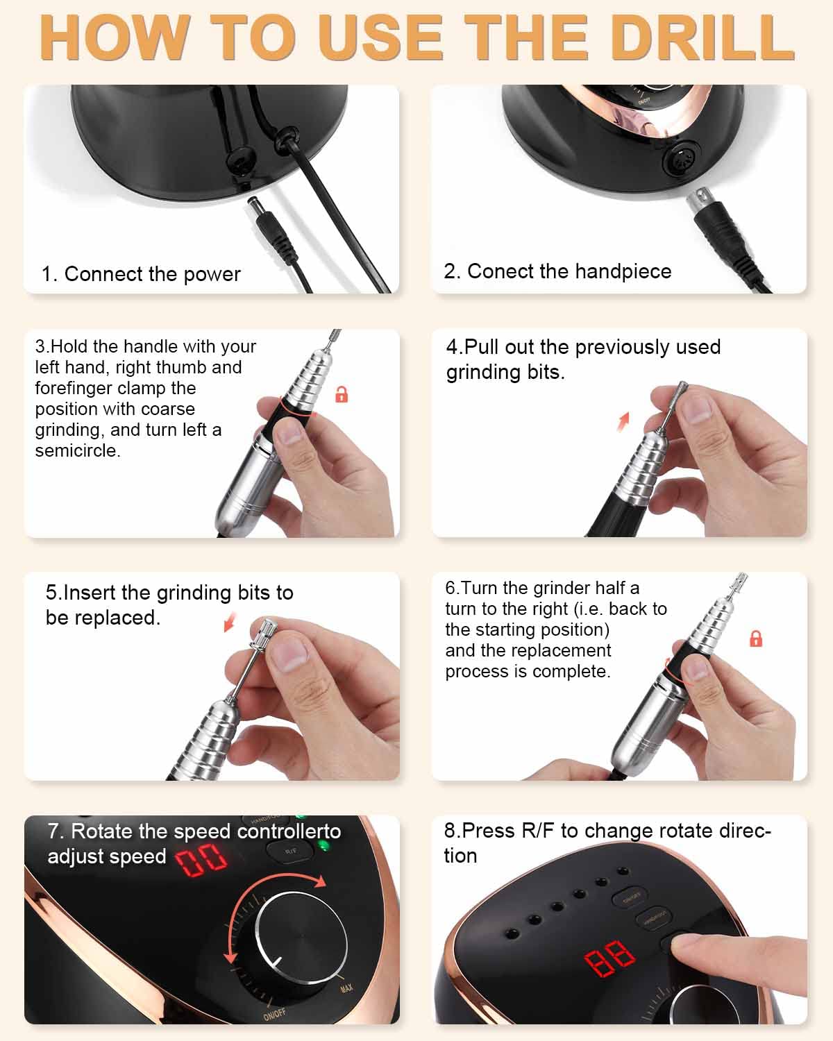 Elektrischer Nagelfräser